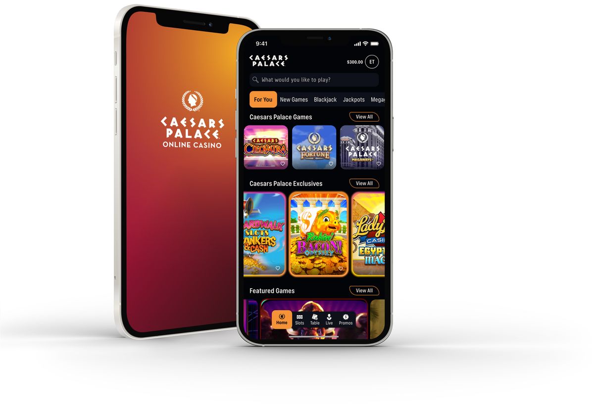 Caesars Palace Online Casino: screenshot of the casino site