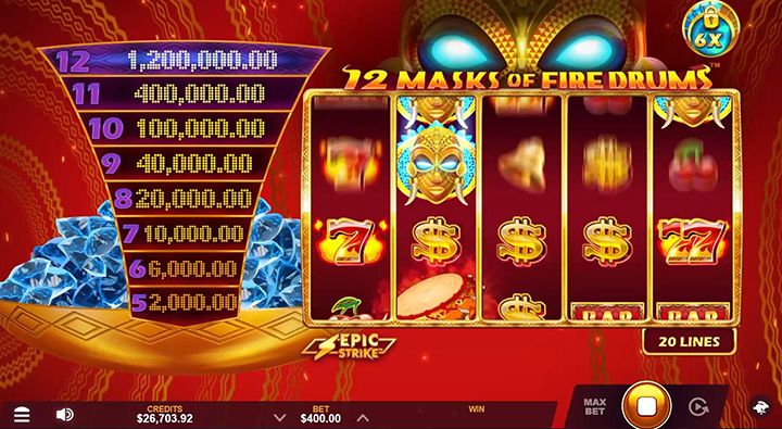 Casino Rewards: screenshot of the casino site
