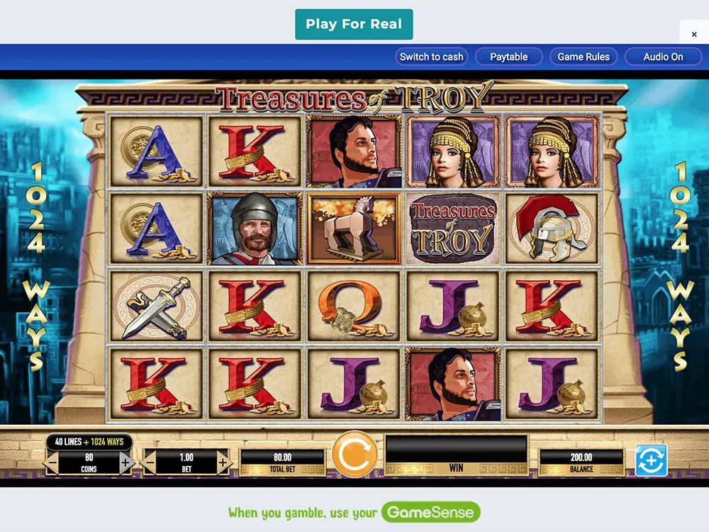 PlayAlberta: screenshot of the casino site