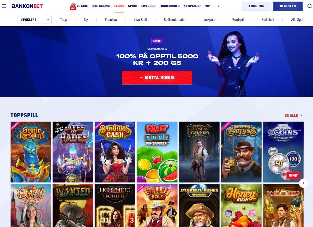 Villento Casino: screenshot of the casino site