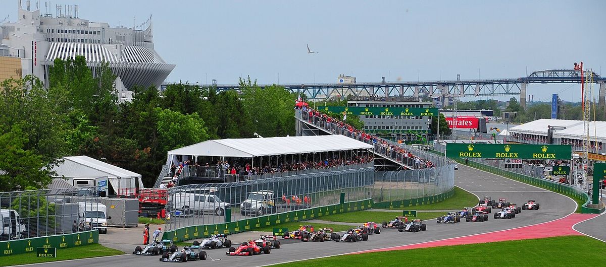 The start of the 2015 Canadian Grand Prix