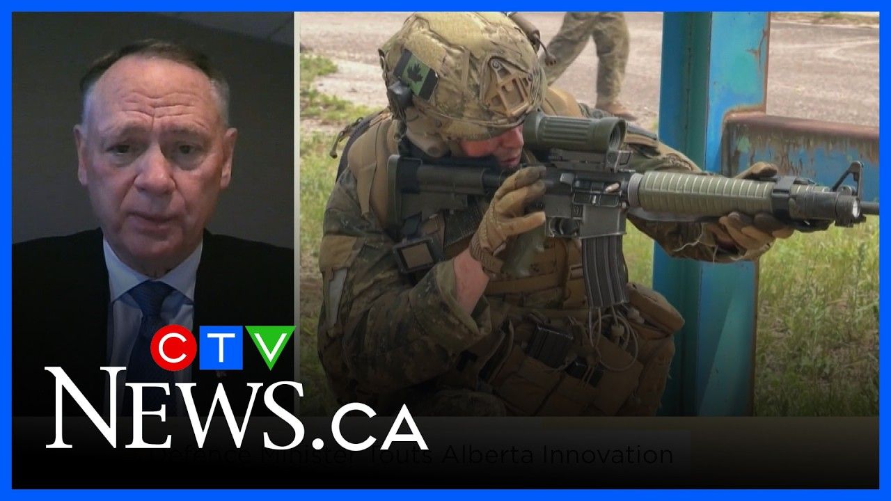Defence minister touts $8B military spending in Alberta ahead of referendum