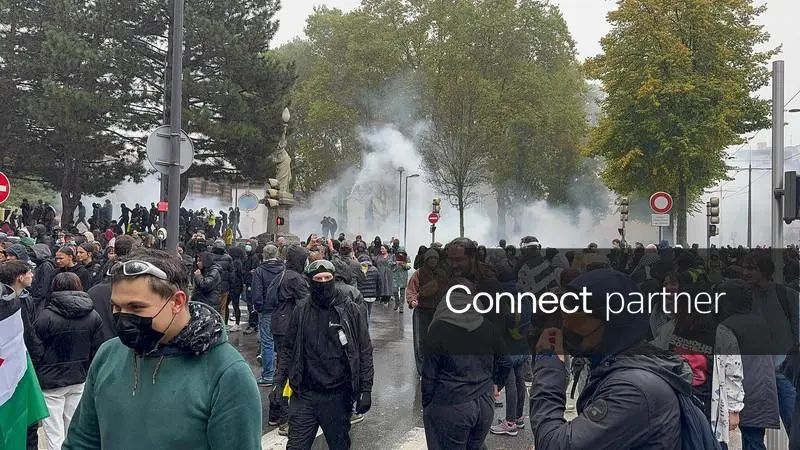 French police use tear gas as protests over cost of living turn violent