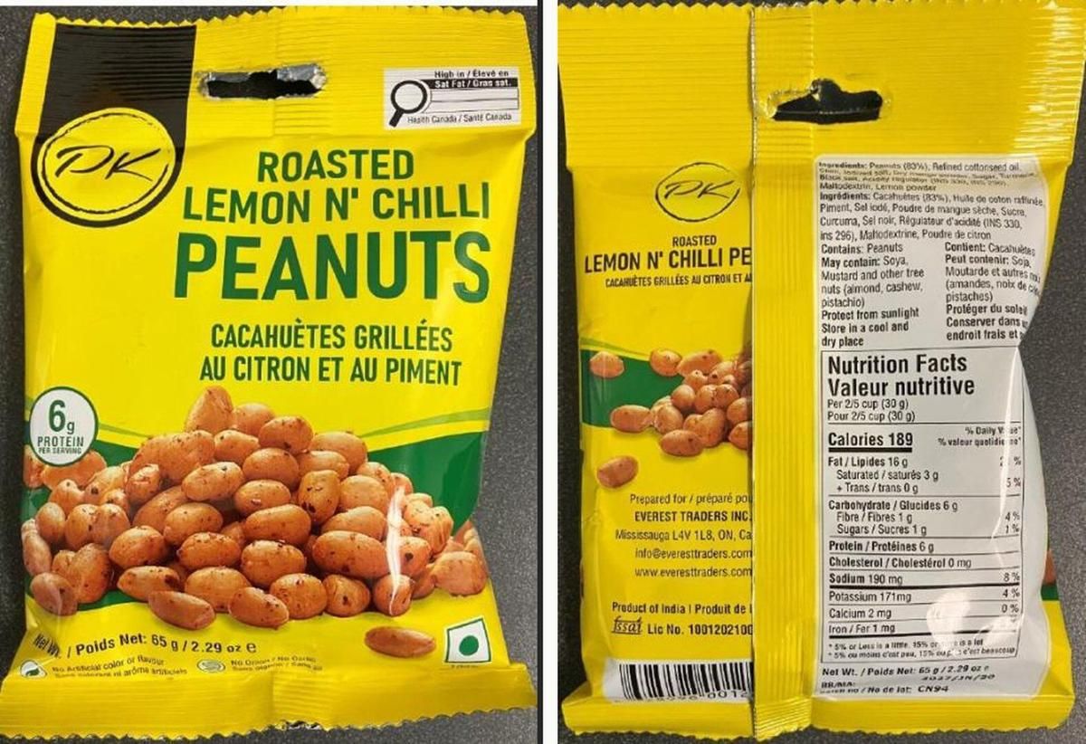 Peanut product recalled in Ontario, Quebec over salmonella risk