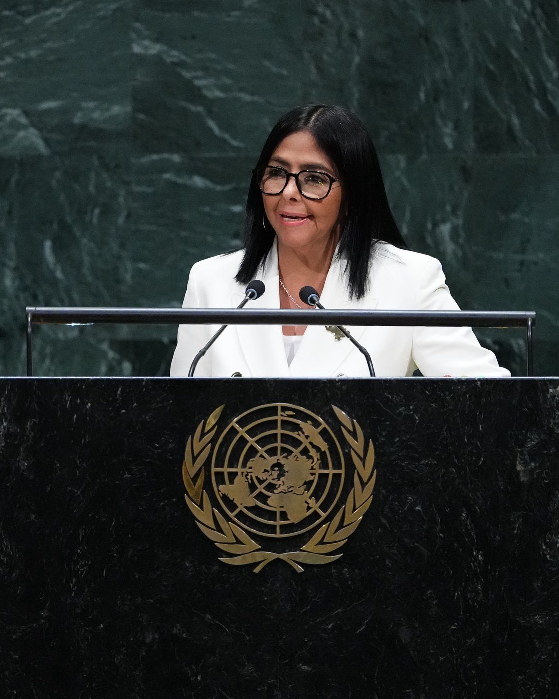 Venezuela's Acting President Delcy Rodríguez Commits to Future Elections in Milestone UN Address