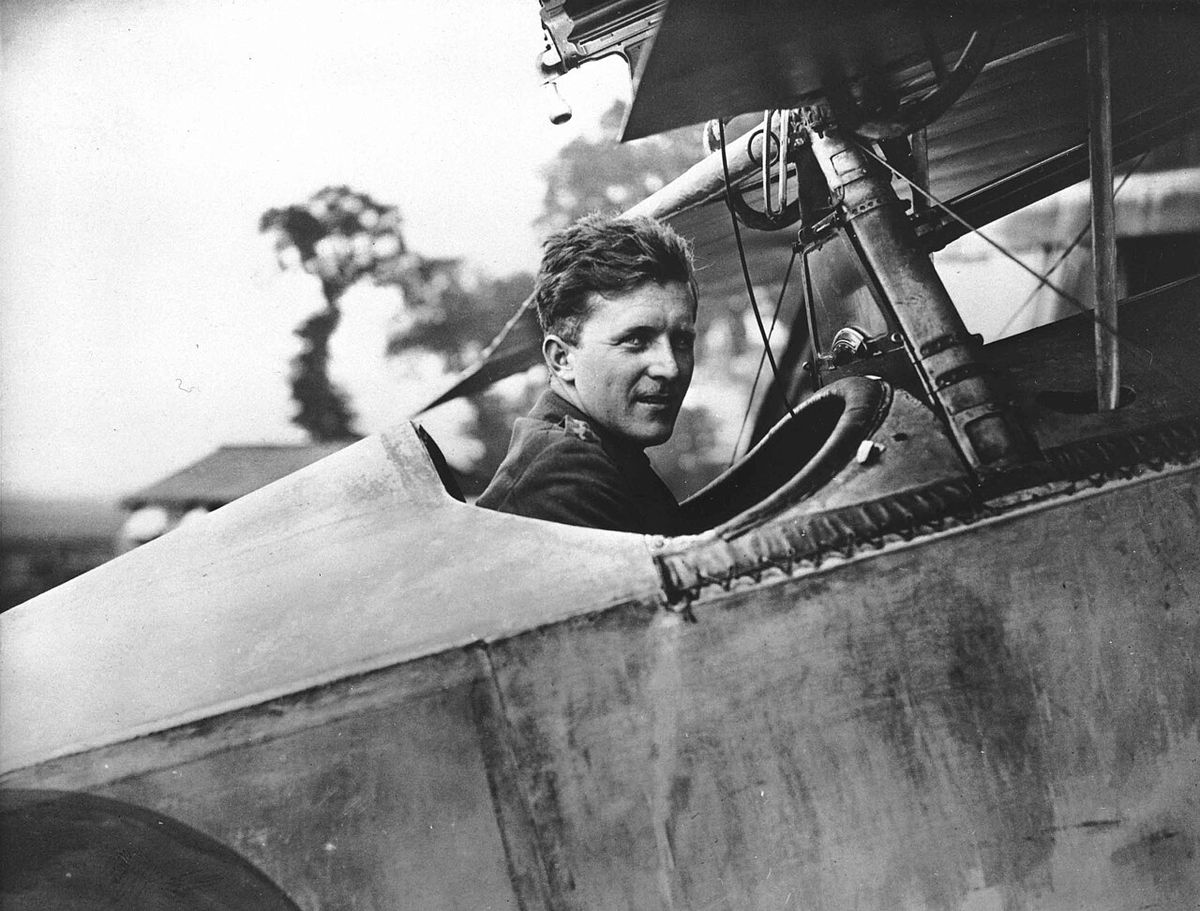 Captain W.A. Bishop, V.C., Royal Flying Corps, who has up to this date shot down 37 German aircraft. William Avery "Billy" Bishop is in the 