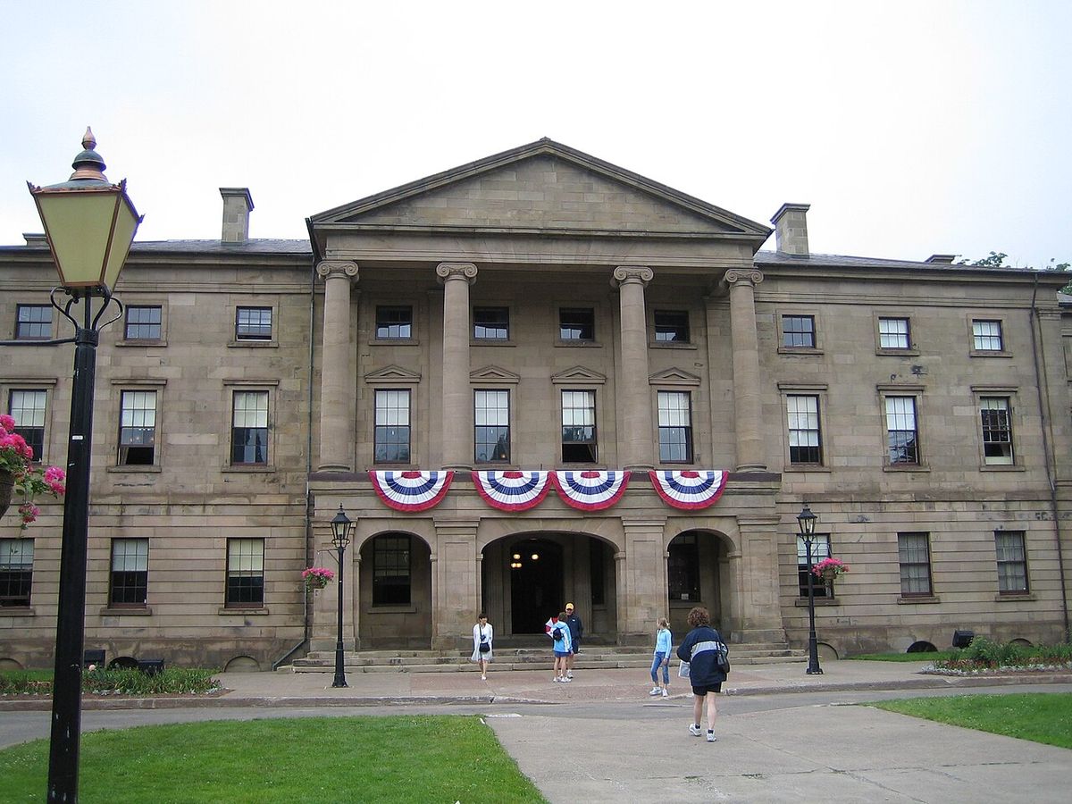 Province House in Charlottetown, Prince Edward Island, Canada