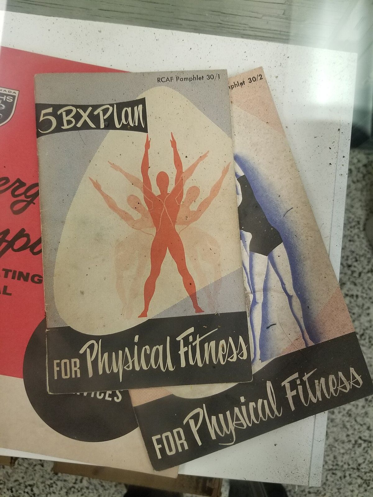 Copy of original 5BX and XBX booklets on display at the Diefenbunker museum, June 2018.
