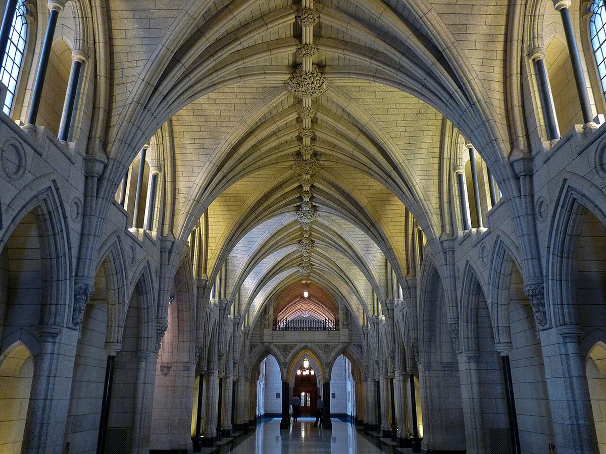 Hall of Honour in the Centre Block of the Parliament of Canada