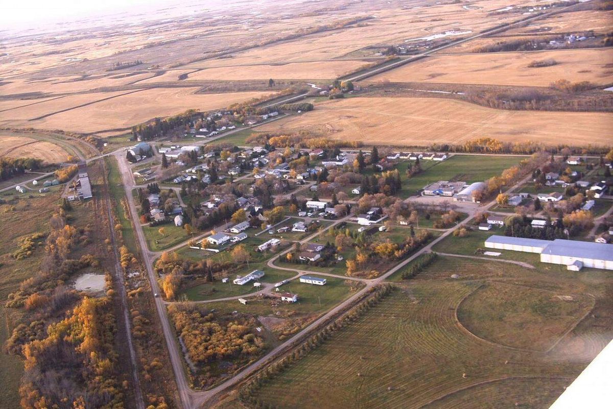 Arial View of Weldon Saskatchewan looking Northwest