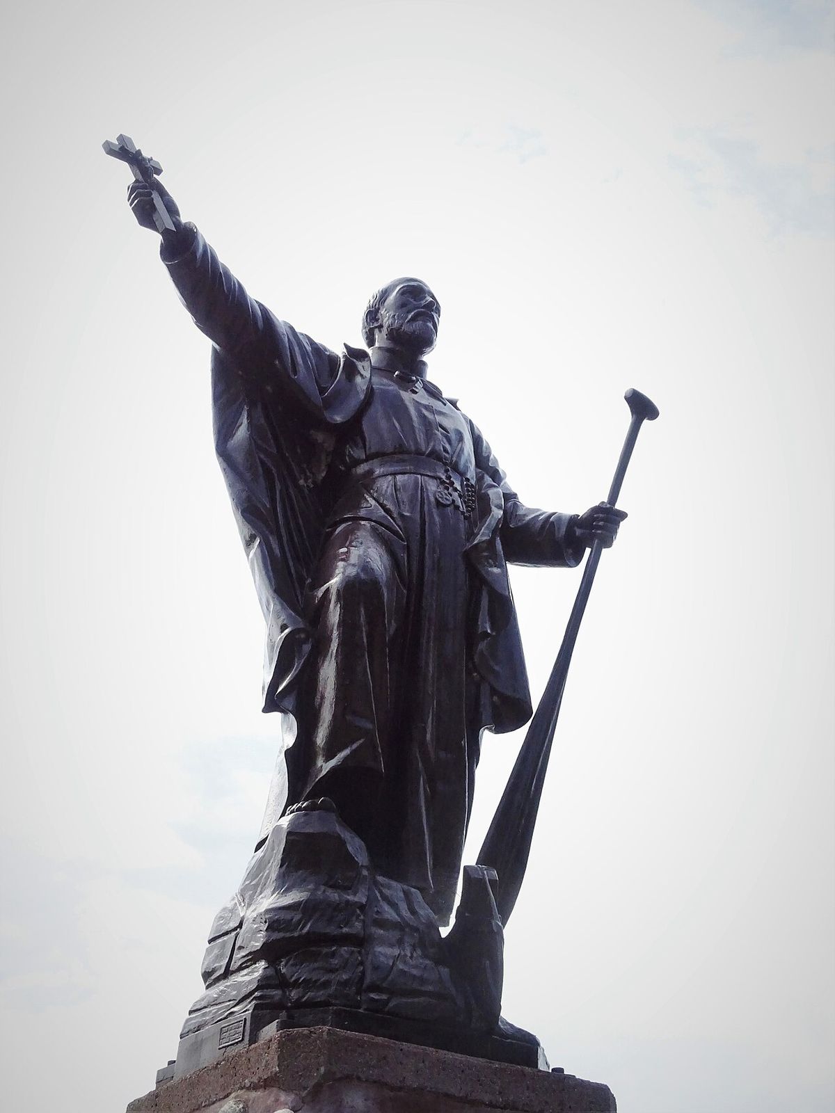 Statue of St Jean de Brébeuf (Parc Brébeuf) in Gatineau, Québec
