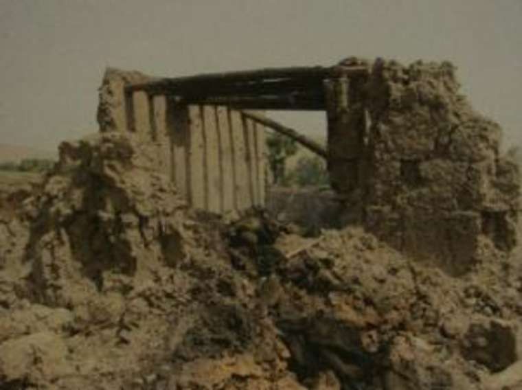 Remains of compound in Ab Kheyl following July 2002 firefight