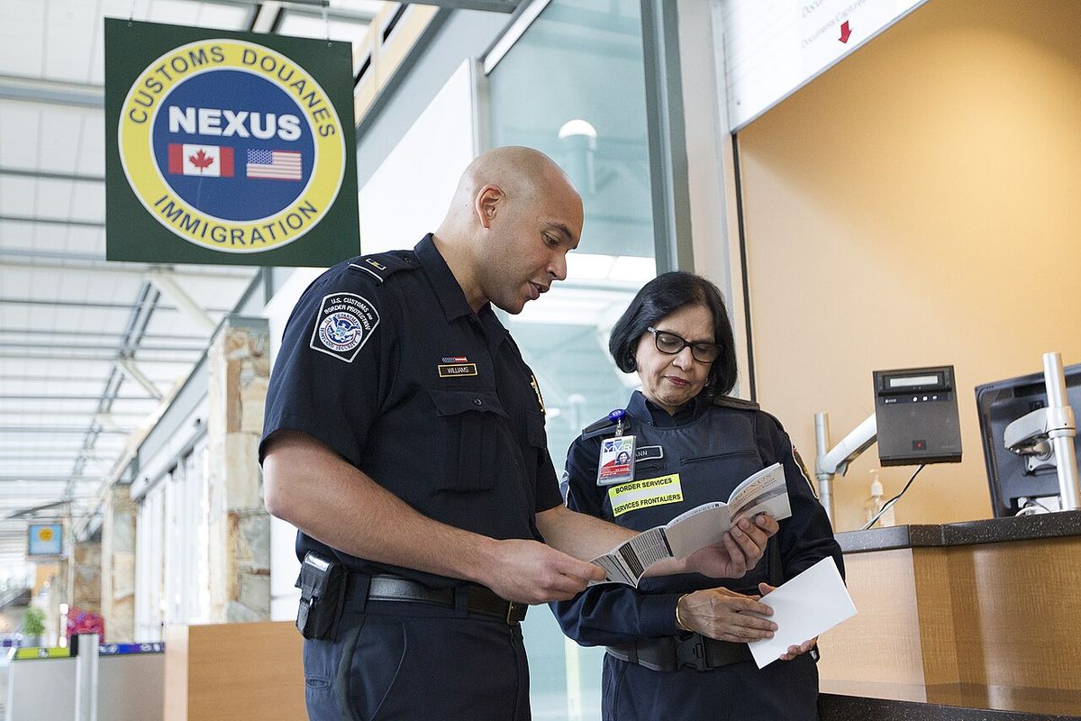 Vancouver, Canada - United States, Customs and Border Protection CBP) and Vancouver, Canada Border Services Agency (CBSA) work together for 