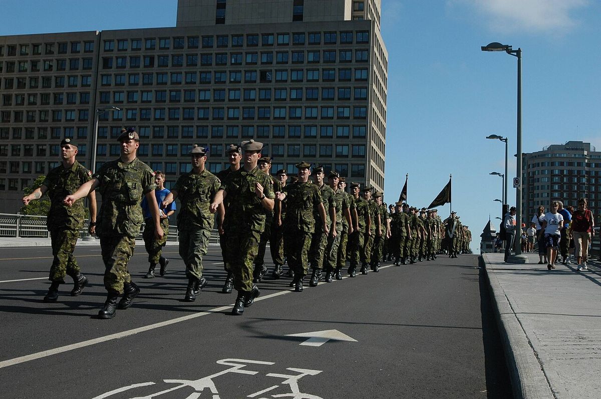 The Cameron Highlanders on Parade - Laurier Ave. W., Ottawa - 11 September 2004