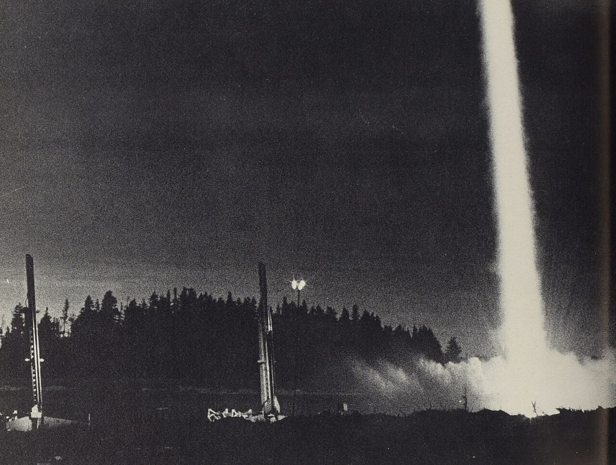 Four Black Brant sounding rockets launched from East Quoddy NS