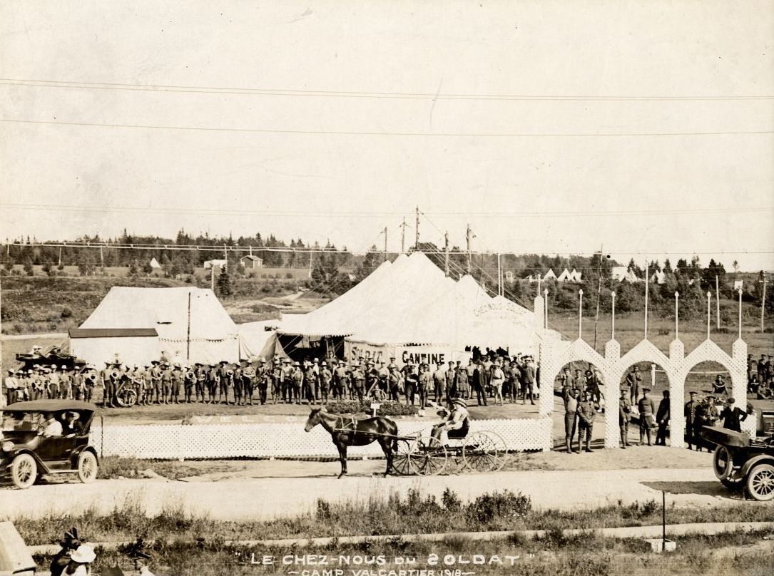 Canteen named "Le chez-nous du soldat" at the Valcartier military base.