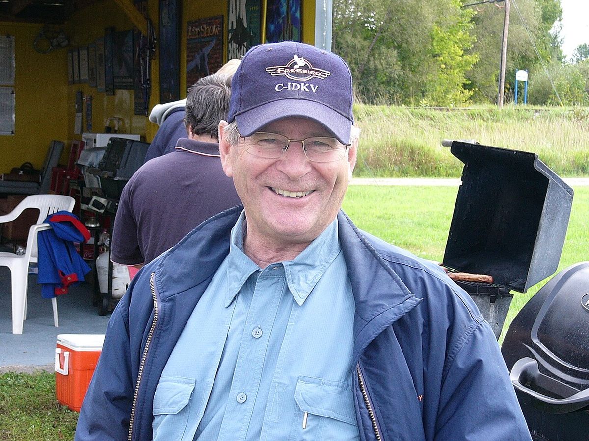 I took this photo of Maurice Baril at the Carleton Place Ontario Canada airport.