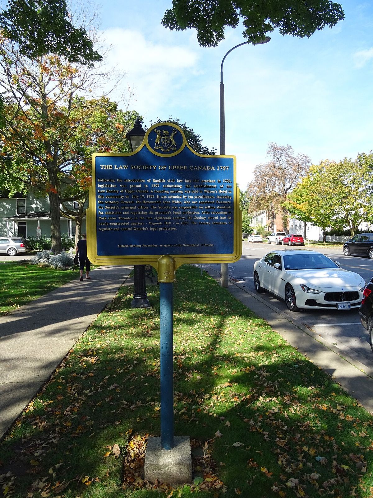 "The Law Society of Upper Canada 1797 Following the introduction of English Civil Law into this province in 1792, legislation was passed in