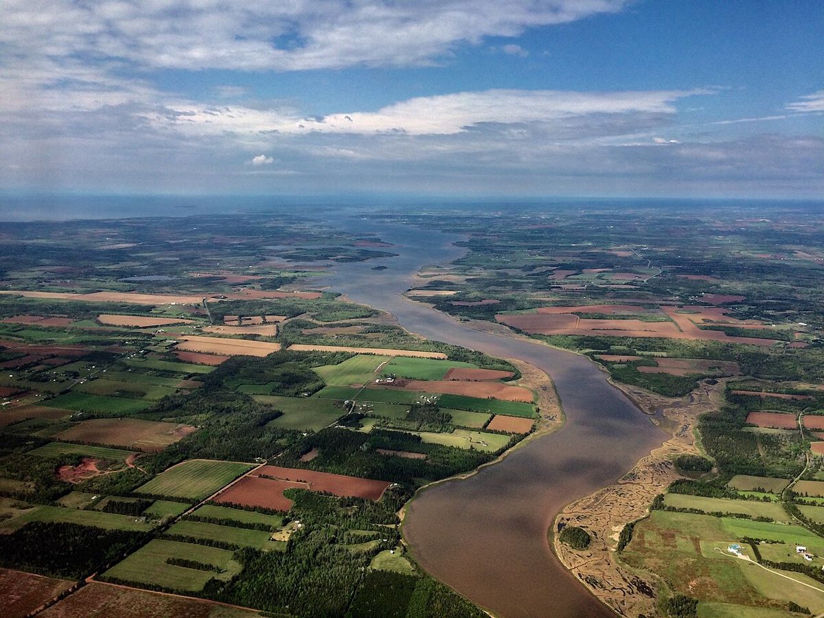 Enroute to Charlottetown, Prince Edward Island. This photo was taken a few minutes prior to landing in Charlottetown. It definitely is repre
