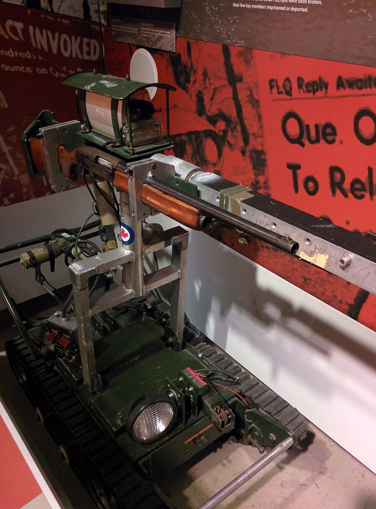 Canadian Forces (CF) robot from the october crisis in 1970.
