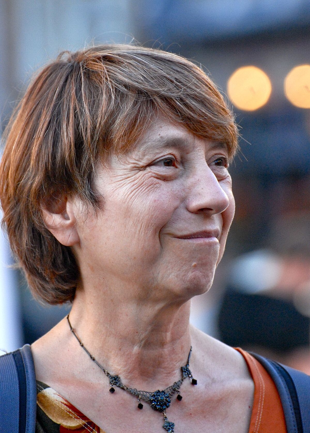 Françoise David, co-porte-parole de Québec solidaire, à Québec, lors de l'élection générale québécoise de 2012