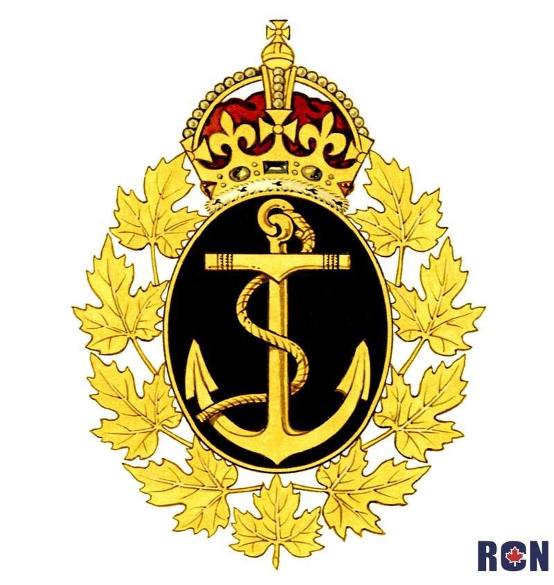 Badge of the RCN from 1945 to 1949 (when Newfoundland then became a province)