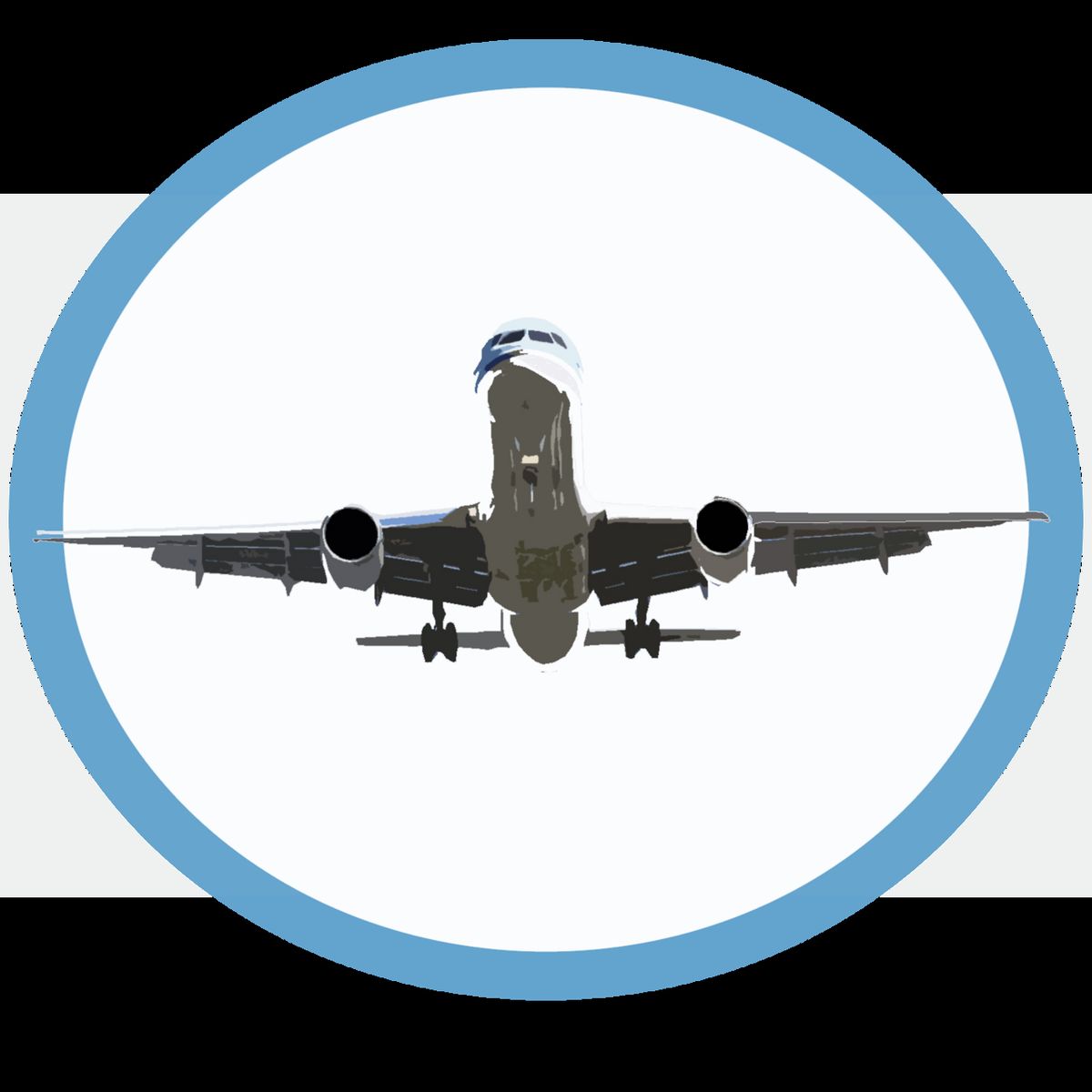 Sign based on photograph with front view of a Turkmenistan Airlines Boeing 757 landing at London Heathrow Airport, England. The registration