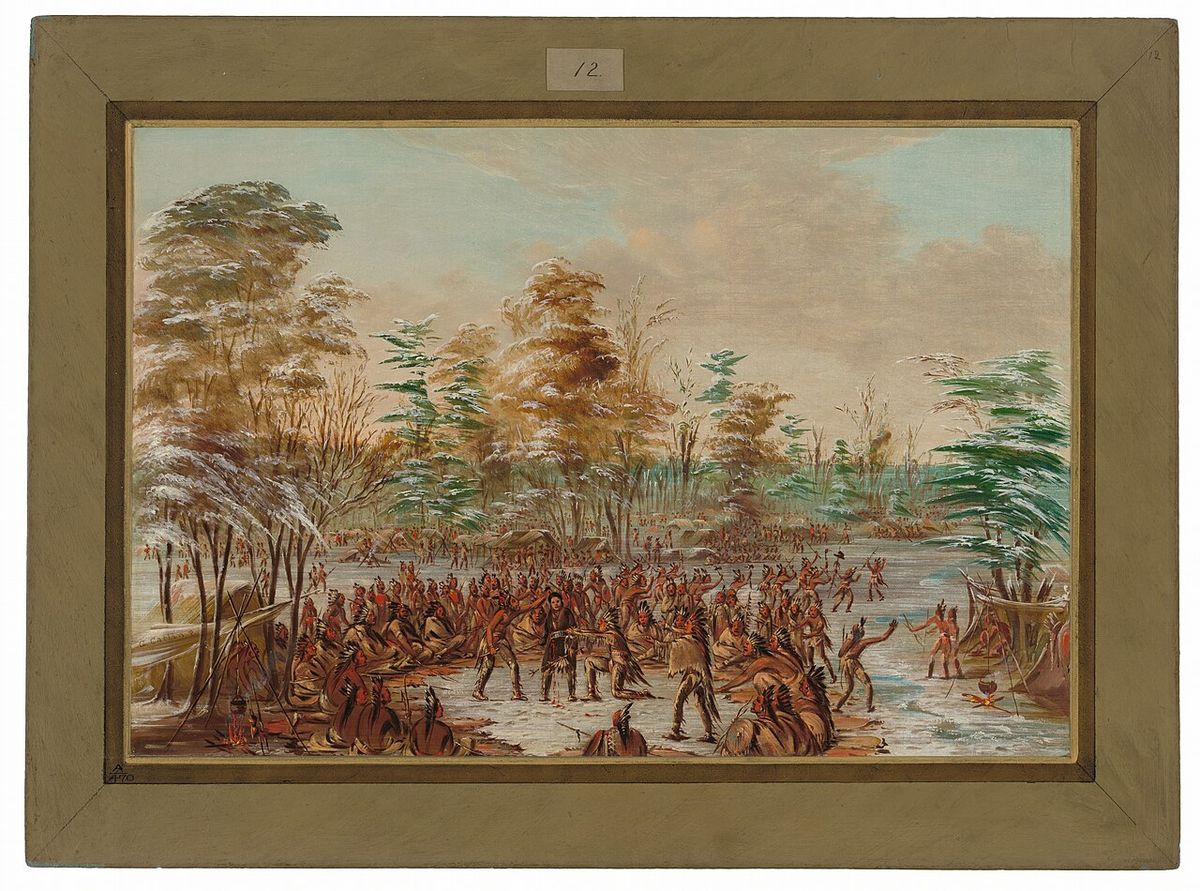 De Tonty tries to implement peace with the Iroquois village