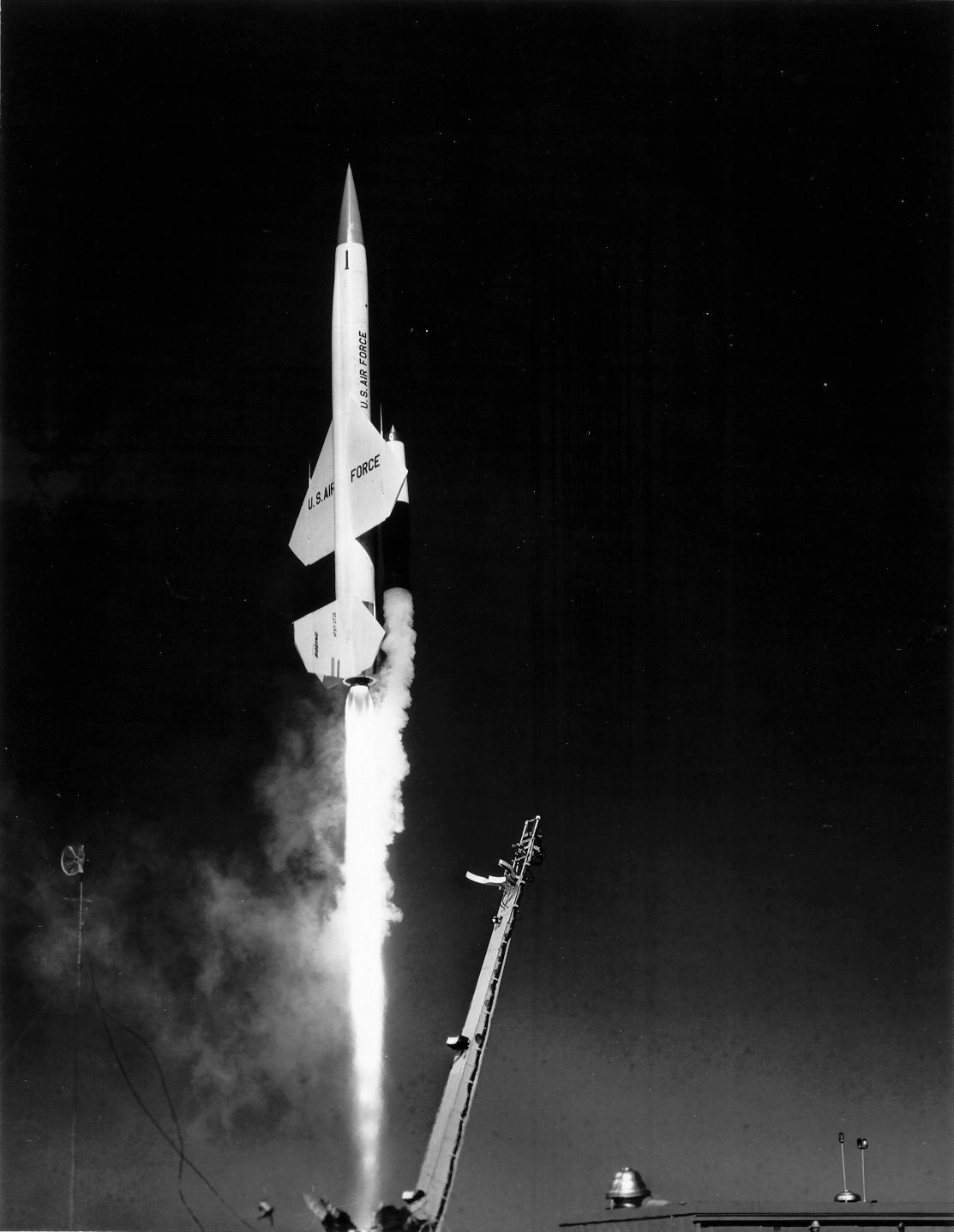 Boeing Bomarc missile launch by US Air Force.