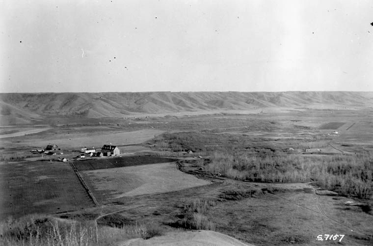 Marieval Mission, Cowesses Indian Residential School in Elcapo Creek Valley, Saskatchewan, 1923