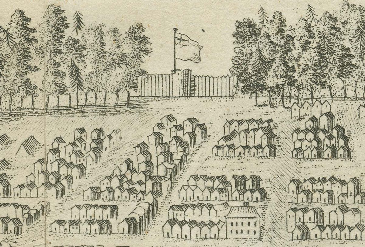 A view of Halifax from the topmasthead Halifax, Nova Scotia, Canada 1749