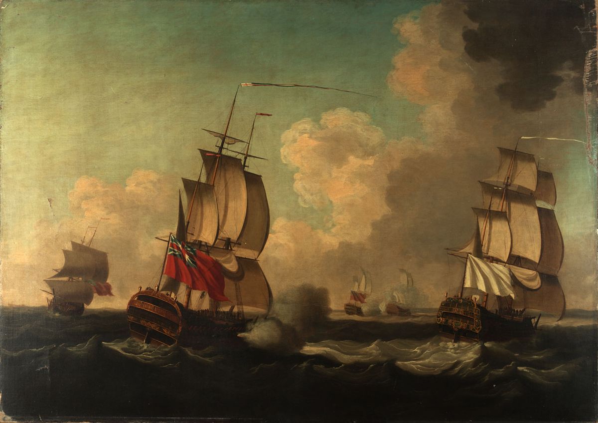 The Capture of the 'Alcide' and 'Lys', 8 June 1755 On the belief that the French were preparing to build up their military presence in Ameri