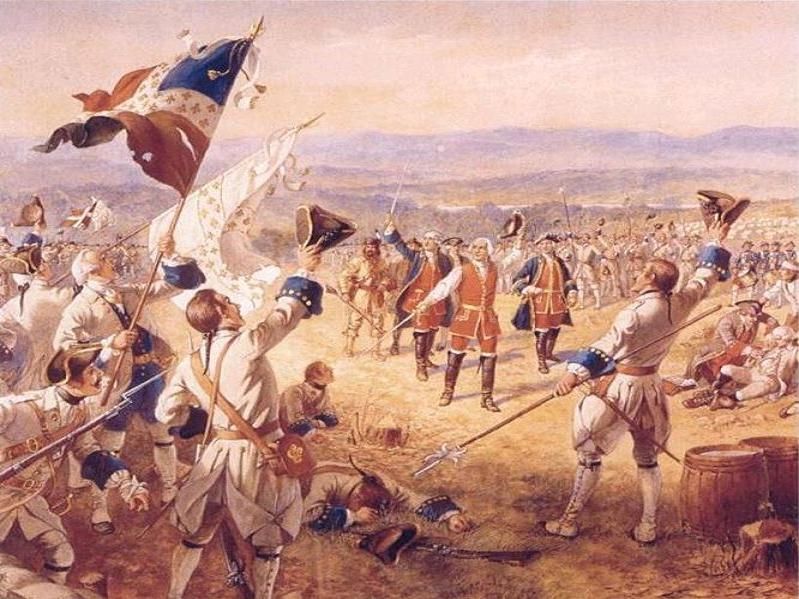 The Victory of Montcalm's Troops at Carillon. Early 20th century painting by Henry Alexander Ogden (1854 1936). Fort Ticonderoga Museum, NY.