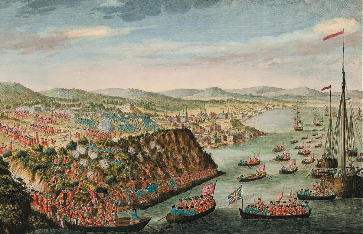 This 1797 engraving is based on a sketch made by Hervey Smyth, General Wolfe's aide-de-camp during the siege of Quebec. A view of the taking
