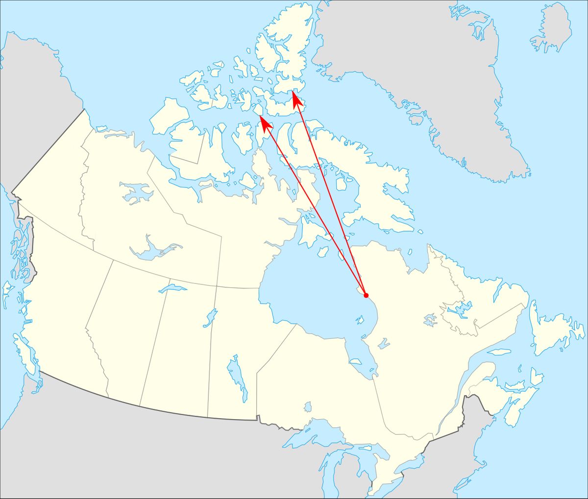 High Arctic relocation