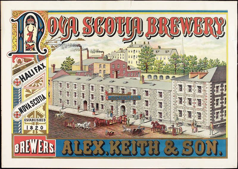 Alexander Keith Brewery, Halifax, Nova Scotia, c. 1865-1870.