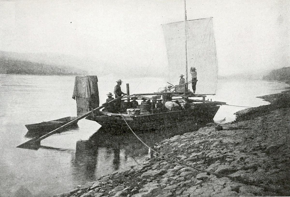 Boat on the Upper Yukon River, 1898