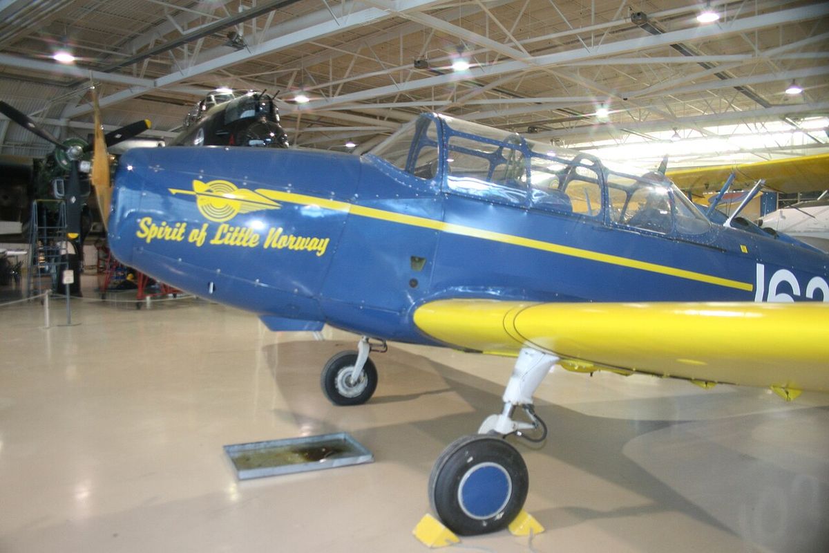 Fairchild Cornell "Spirit of Little Norway" on display at the Canadian Warplane Heritage Museum