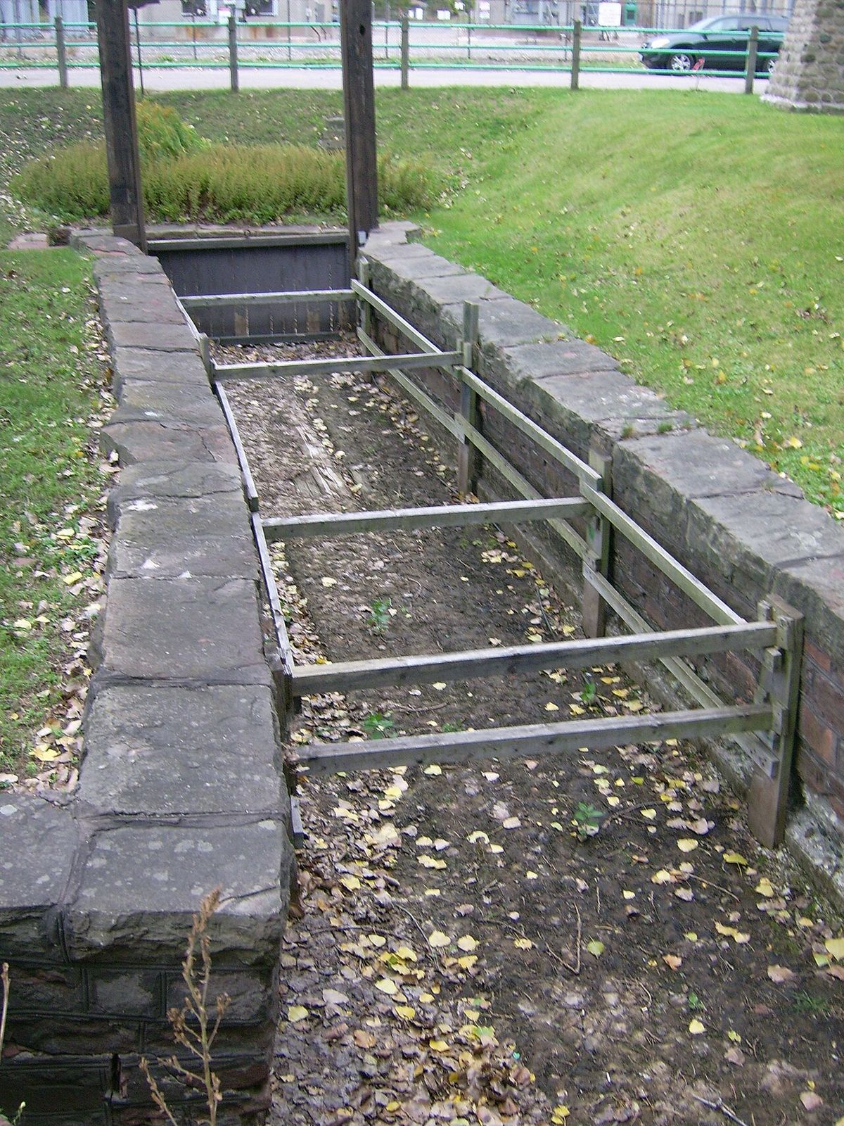 North West Company Lock, an 1896 replica built atop the original 1797 bateaux lock, Sault Ste. Marie, Ontario.
