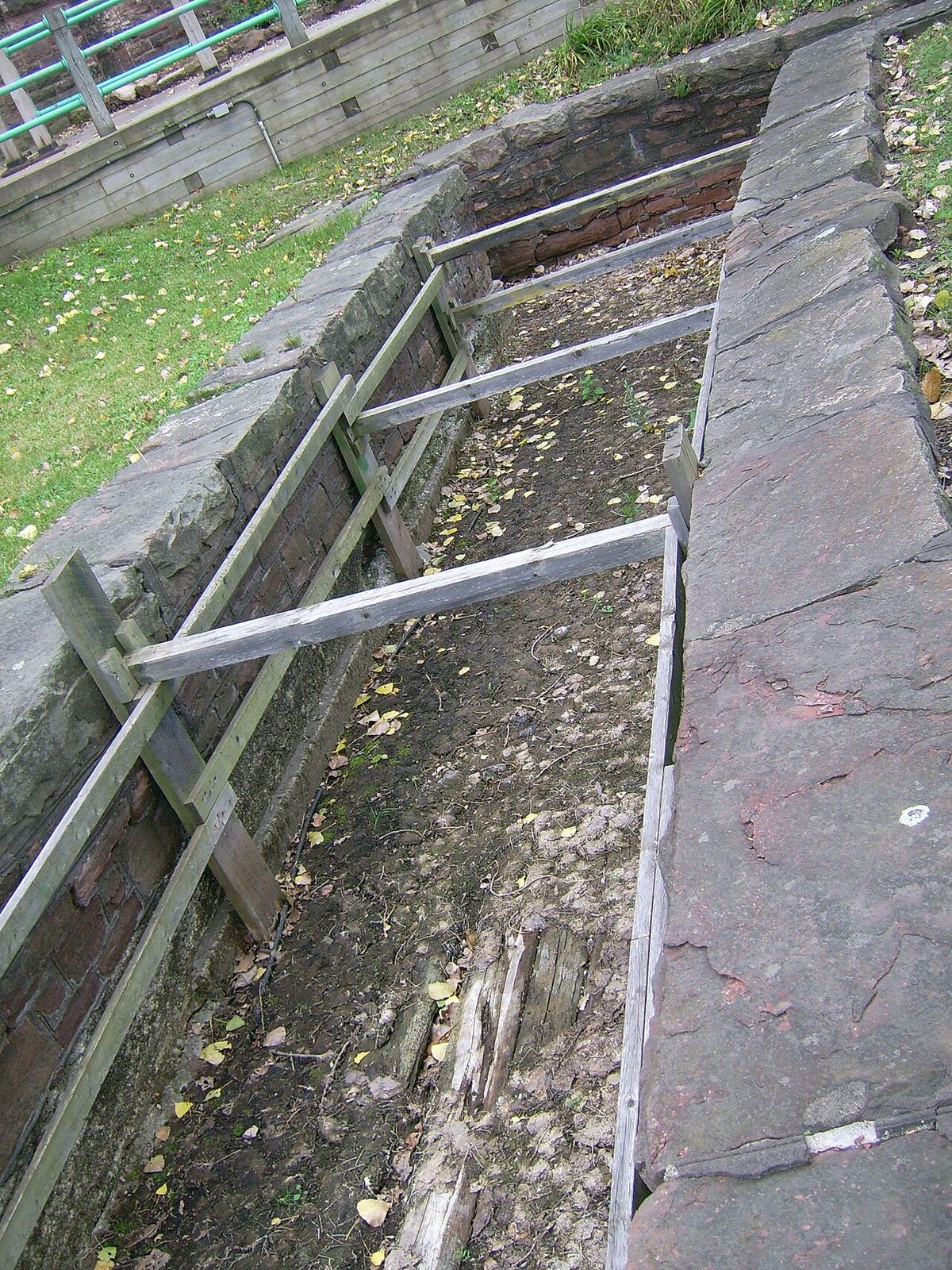 North West Company Lock, an 1896 replica built atop the original 1797 bateaux lock, Sault Ste. Marie, Ontario.