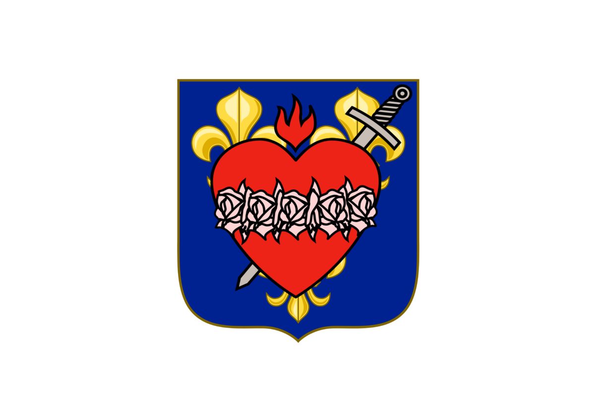 Purported flag of the Provisional Government of Saskatchewan according to Father Vital Fourmond.
