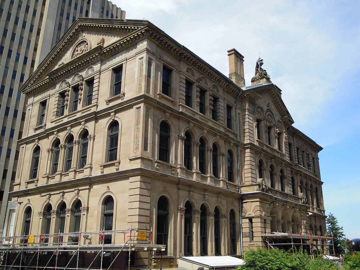 The former Dominion Building, now serving as part of the facilities of the Art Gallery of Nova Scotia. Halifax, Nova Scotia, Canada.