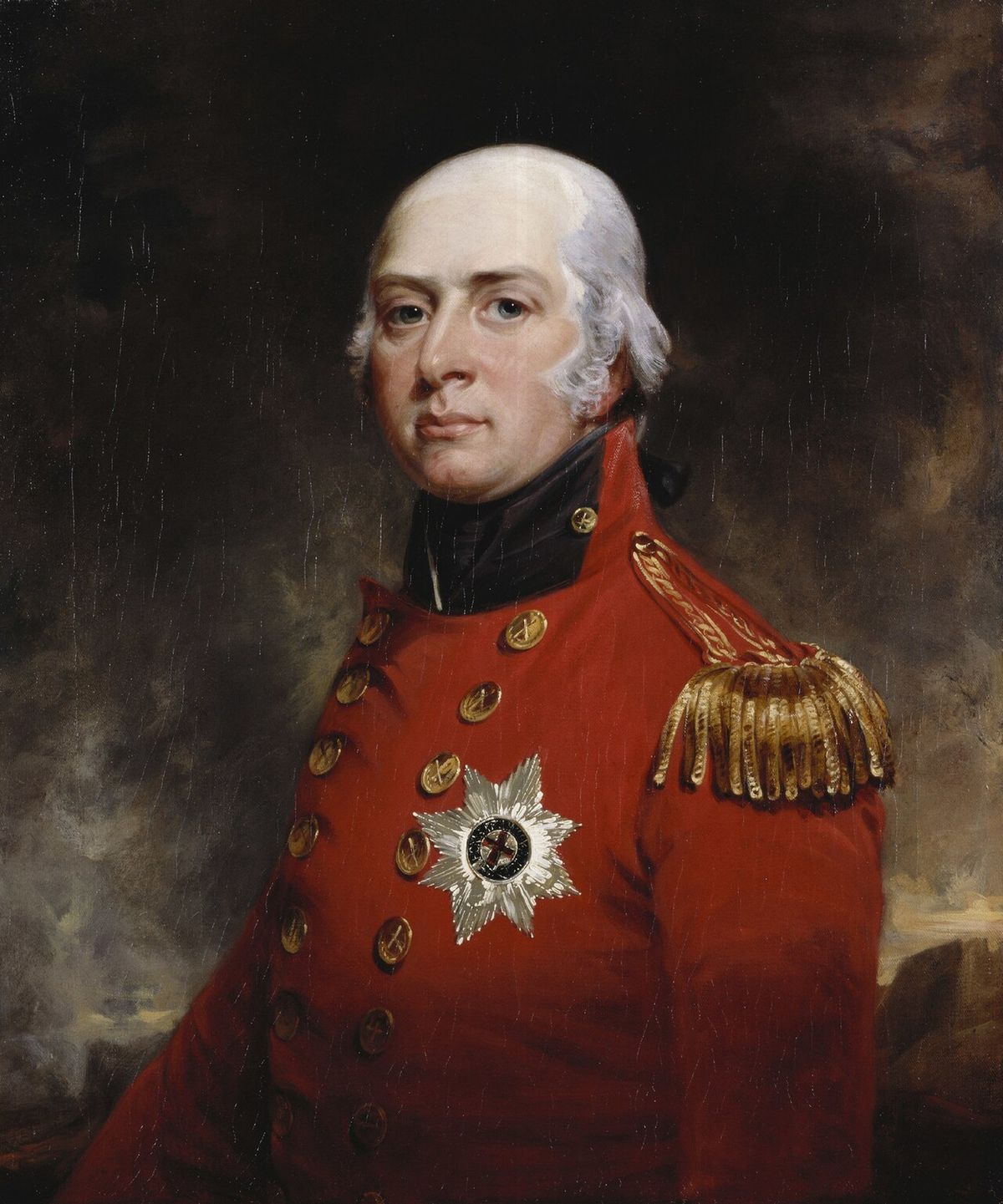 "Hoppner was the son of a German physician working at the court of George II; he was encouraged to become a painter by George III, studying