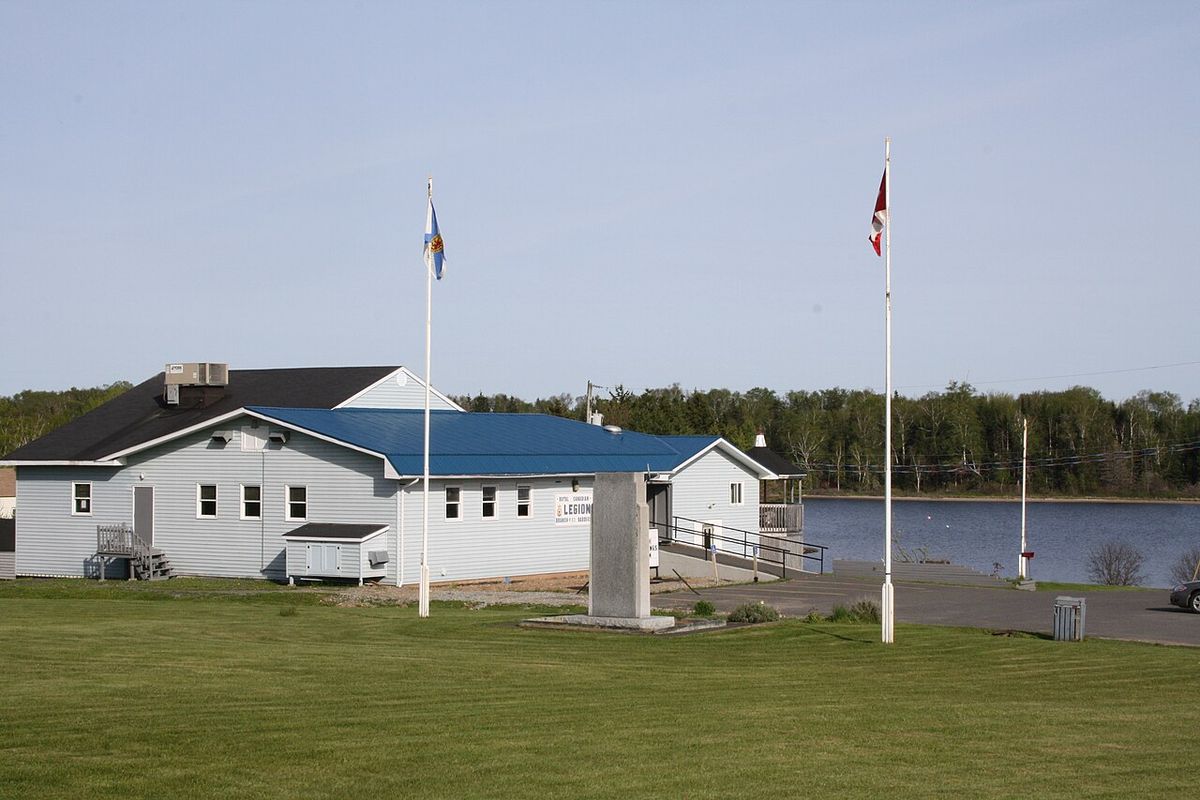 Royal Canadian Legion Branch 53, located in Baddeck, Nova Scotia.