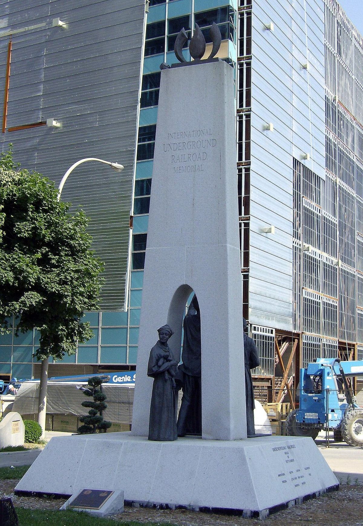 Underground Railroad monument in Windsor, Ontario