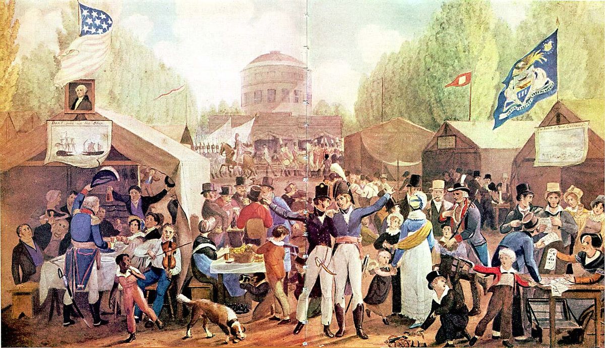 A Depiction of The Celebrations of July 4th 1819