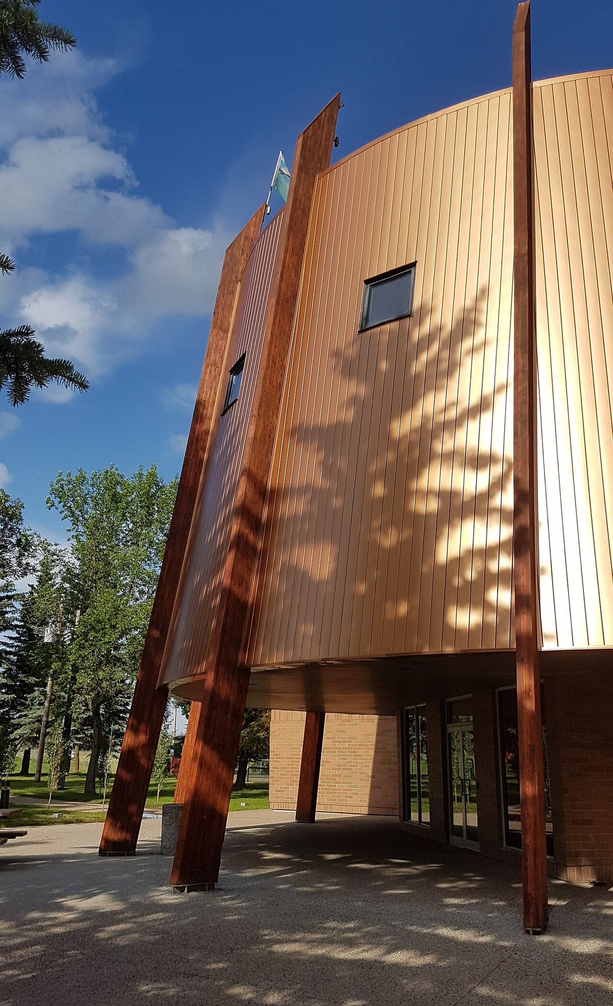 Administration building of the Enoch Cree Nation, Alberta, Canada.