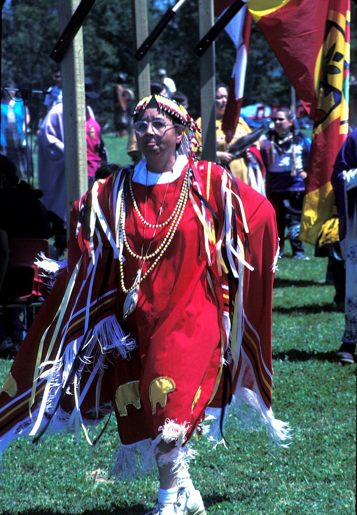 Photograph of Dancer at 2000 Pow-wow at Eel Ground First Nation