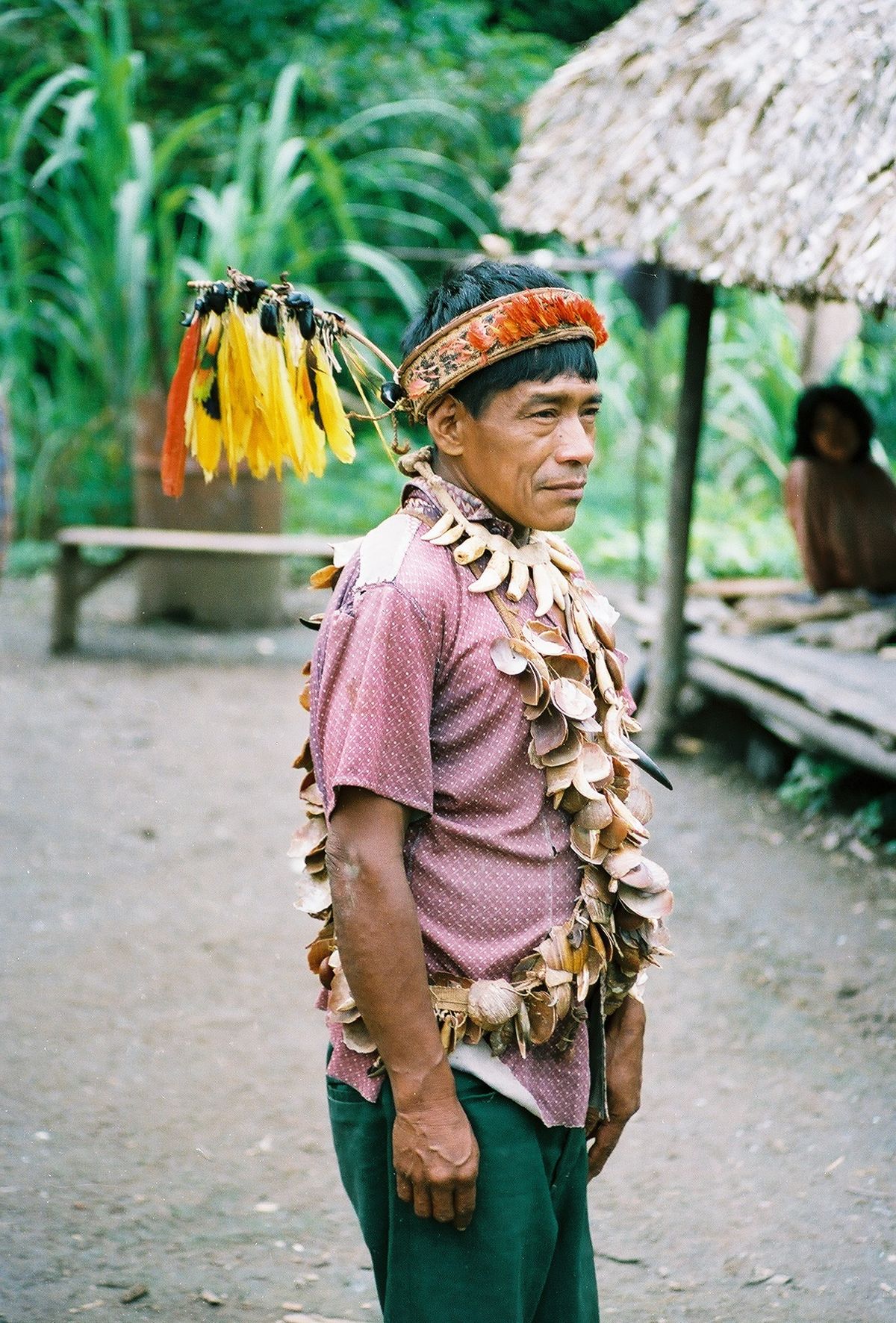 Urarina Shaman photographed by Bartholomew Dean, 1988