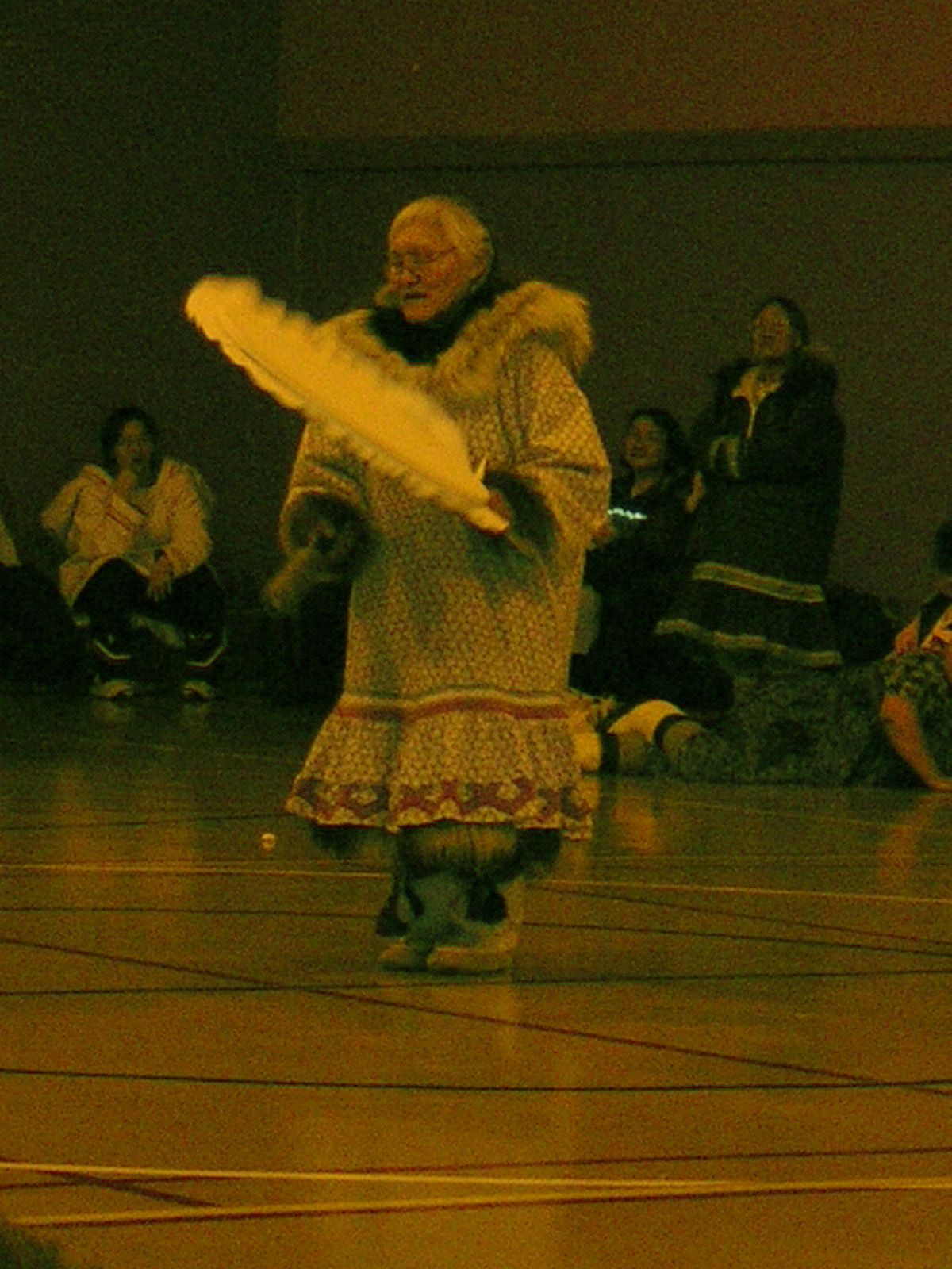 Dancer at Drum Dance Festival, Gjoa Haven, Nunavut